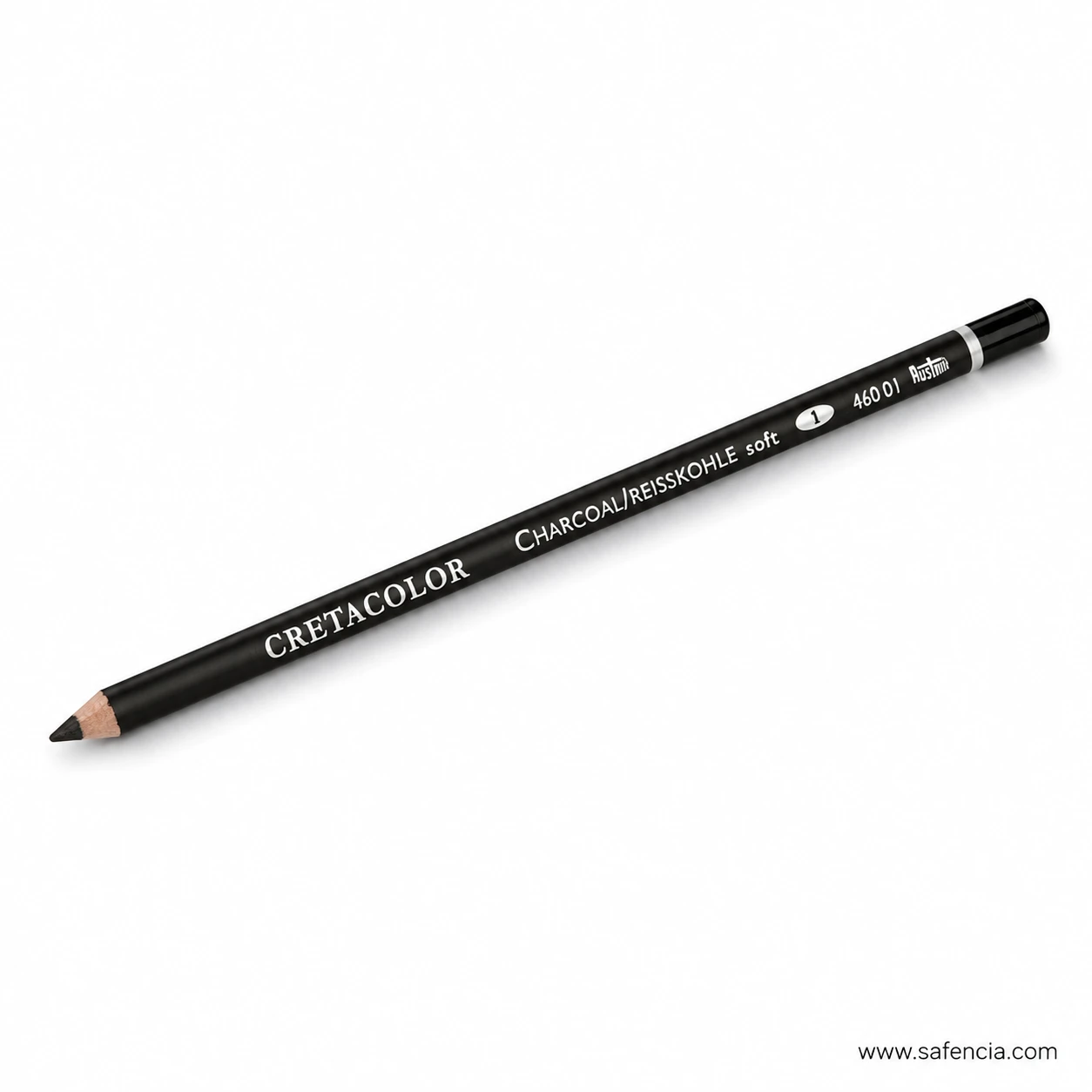 Cretacolor Charcoal Reisschale pencil with sharpened black point and branded barrel visible