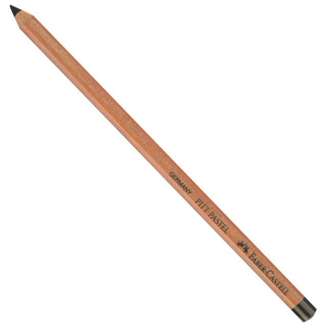 Faber-Castell Pitt Pastel Light Sepia pencil detail with sharpened core and warm pale brown sample mark