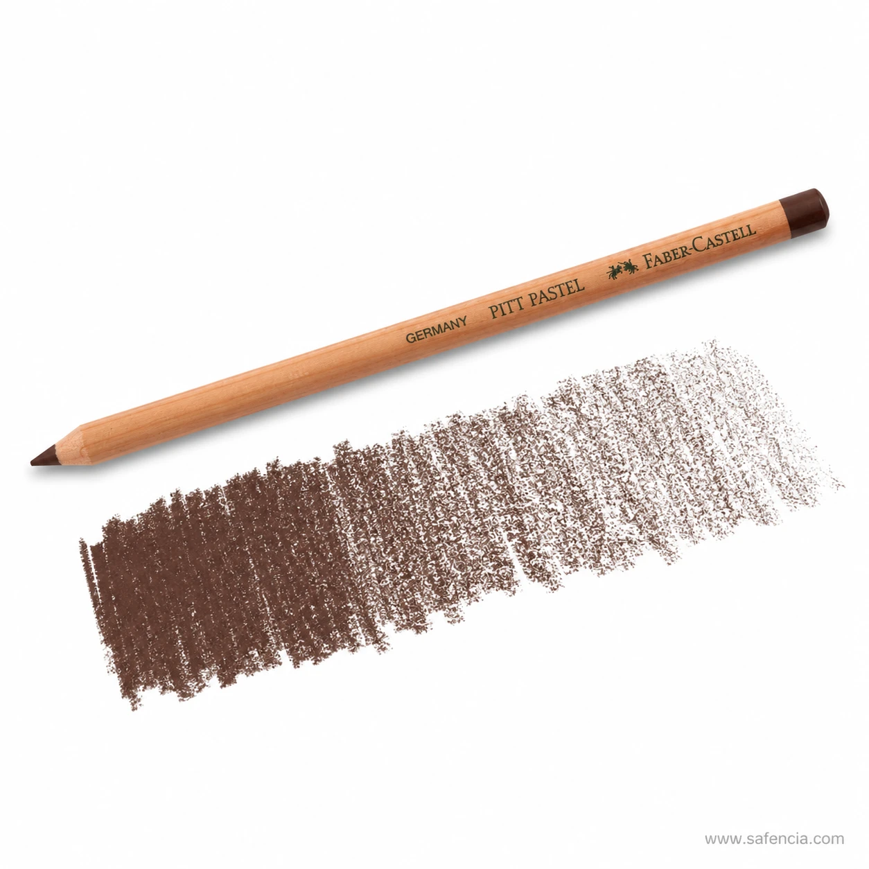 Faber-Castell Pitt Pastel light sepia pencil sharpened oil-free pastel core closeup