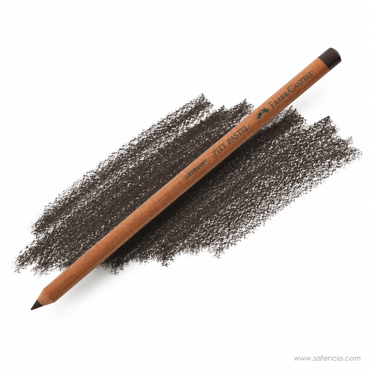 Faber-Castell Pitt Pastel dark sepia pencil sharpened core and cedar wood casing