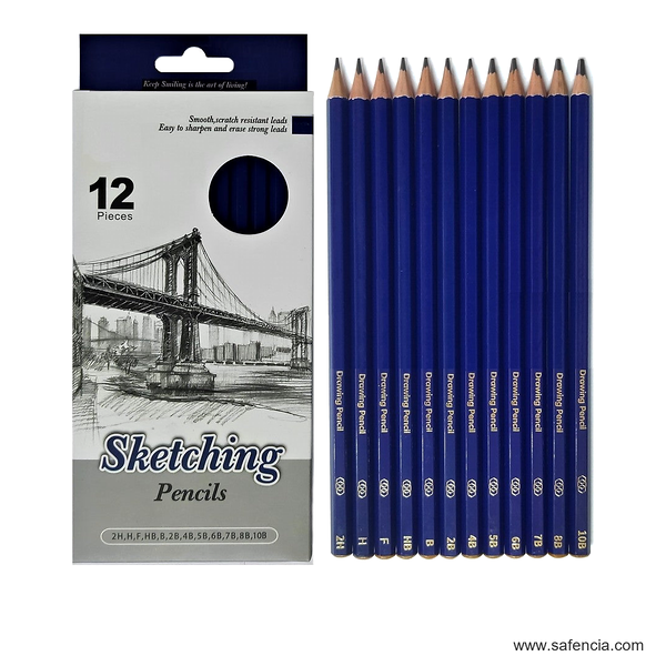 Keep Smiling Sketching Pencil Set of 12