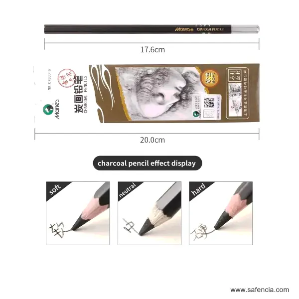 Maries Black Charcoal Pencil 1pc
