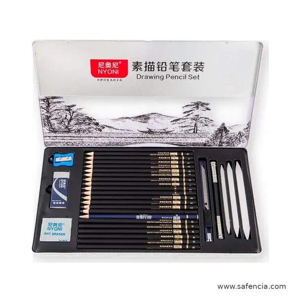 NYONI Drawing Pencils Set of 29