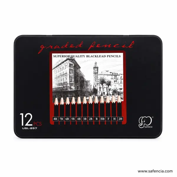 Ulson Drawing & Sketch Pencil Set of 12 Pieces