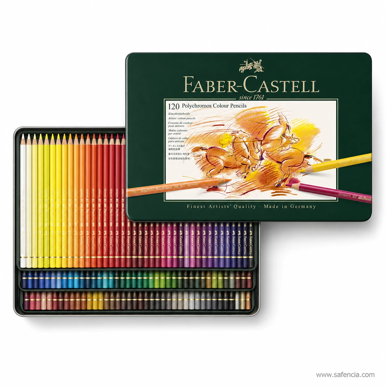 Faber-Castell Polychromos artists colour pencils complete 120 piece master tin set
