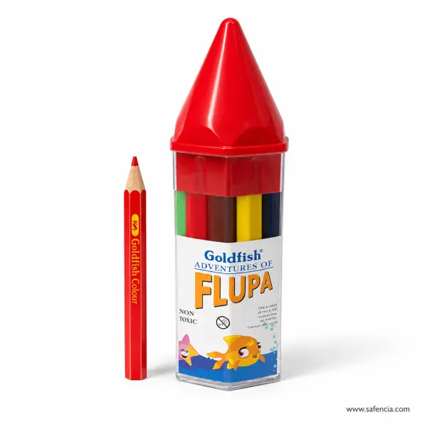 Goldfish Flupa Colour Pencils Cone Tube