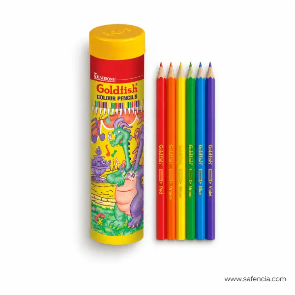 Goldfish Colour Pencils Jar