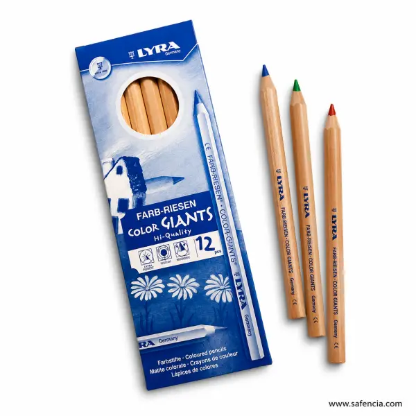 Lyra Color Giants Coloured Pencils 12 Piece Set