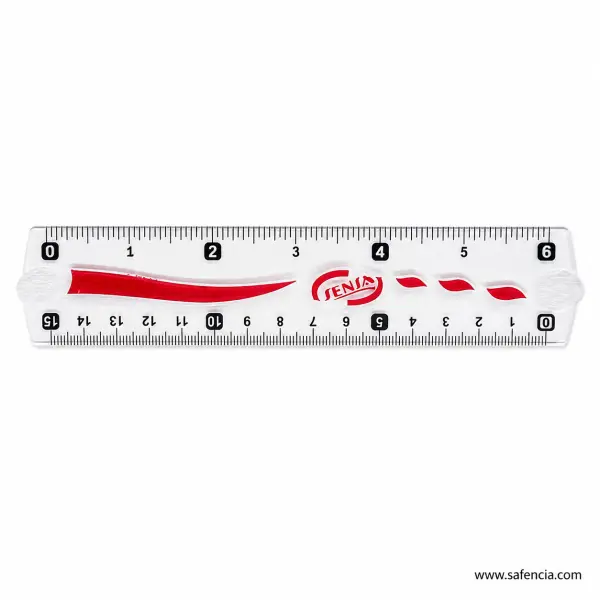 Sensa Transparent Plastic Ruler 6 Inch