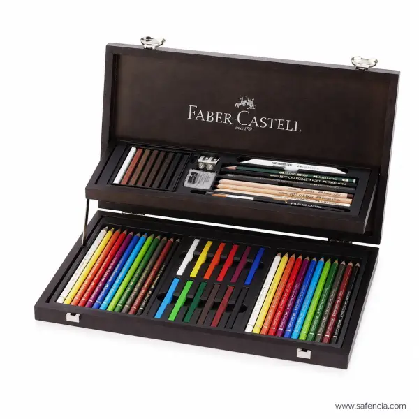 Faber-Castell Art & Graphic Compendium Wooden Case