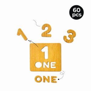 1-10 Counting Stencils with Puzzles 60 Pcs for Kids – Rs. 550 product image 2