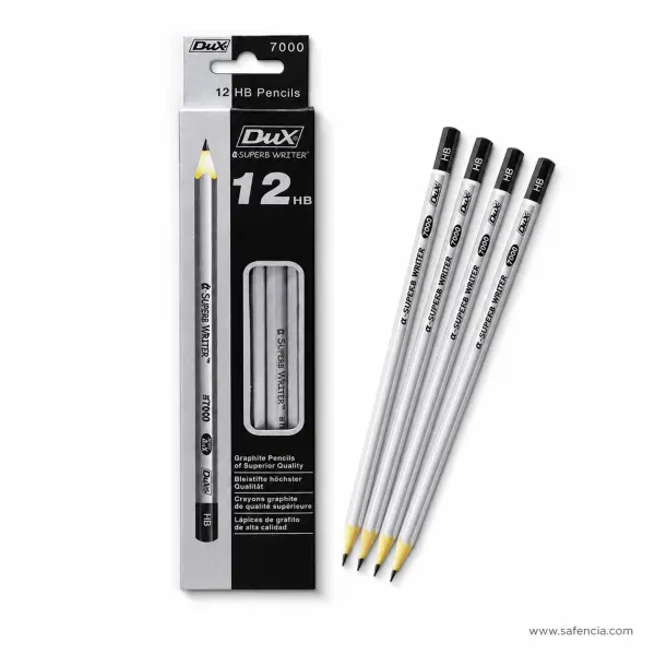 Dux Superb Writer No. 7000 HB Pencils, Pack of 12