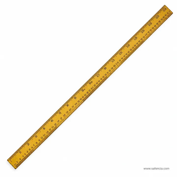 Wooden Ruler 24 Inch - Yellow Finish product photo 4 - buy in Pakistan from Safencia