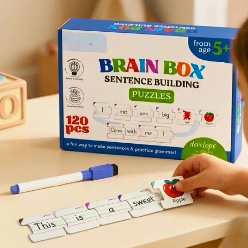 120 PCS Brain Box Sentence Building Puzzles product image 3