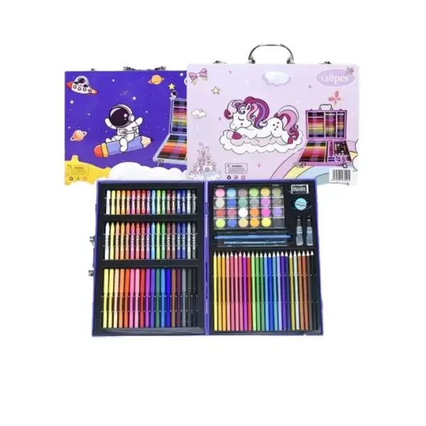 128 Pieces Colour Kit — Complete Drawing & Art Set for Kids