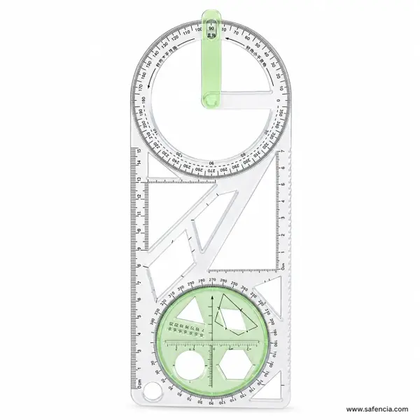 Multifunctional Geometric Drawing Ruler