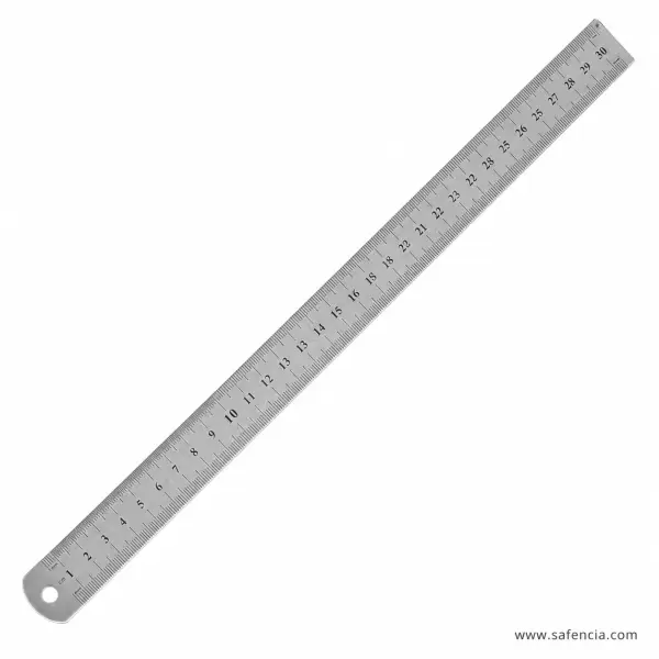 Foot Steel Ruler 40 Inch - Silver