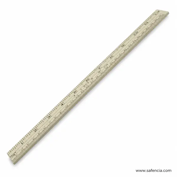 Wooden Ruler 12 Inch - Thin