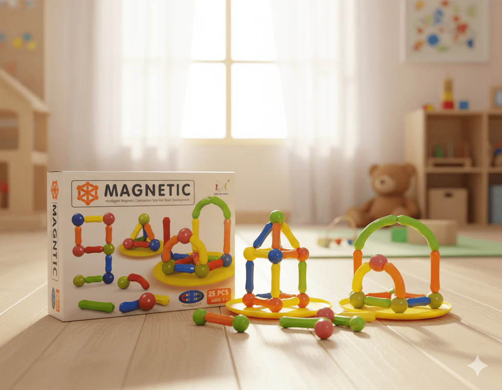 Magnetic Tiles Construction Blocks 26 Pcs 2 - buy in Pakistan from Safencia