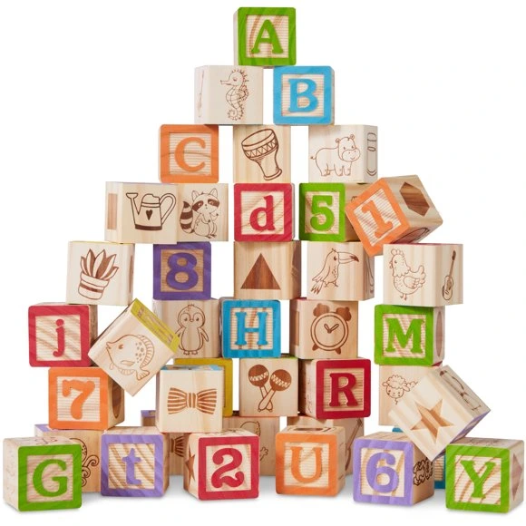 Wooden ABC & 123 Blocks Set for Kids — 27 Pcs product image 3