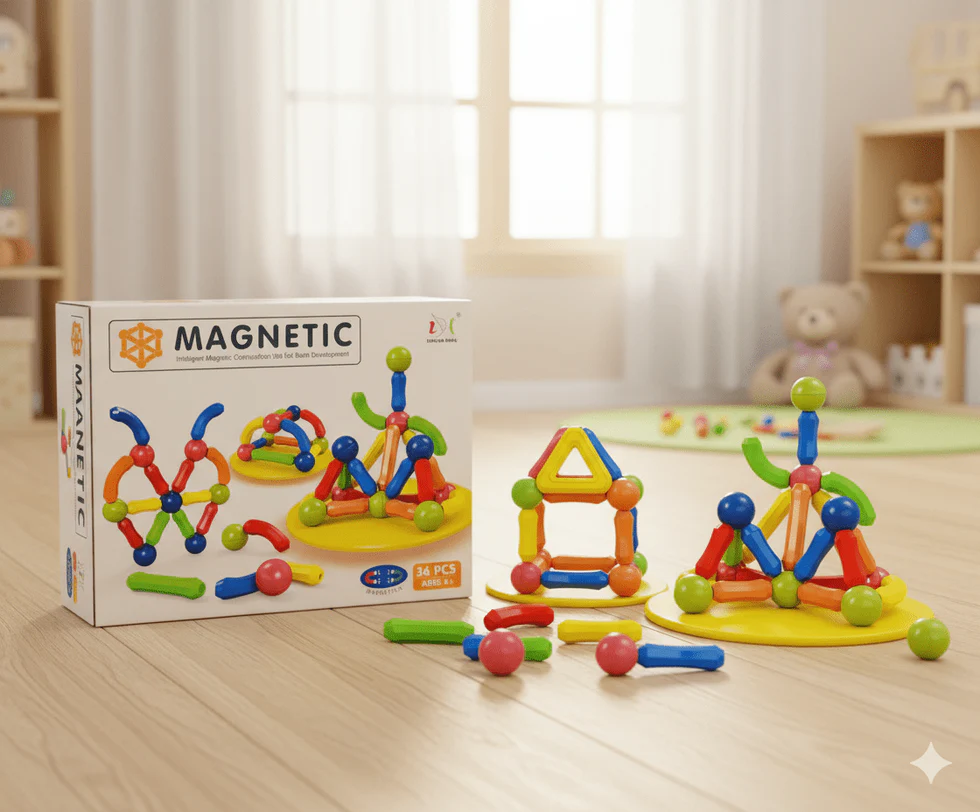 Magnetic Tiles Construction Blocks 26 Pcs 3 - buy in Pakistan from Safencia