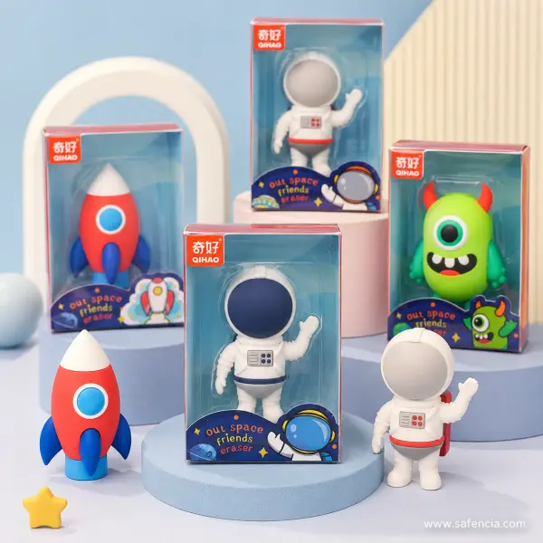 3D Space Theme Eraser Pack – 1 Pc