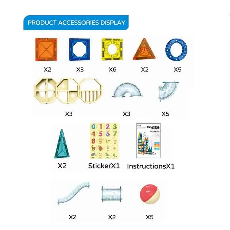 Magnetic pipeline blocks accessories included list
