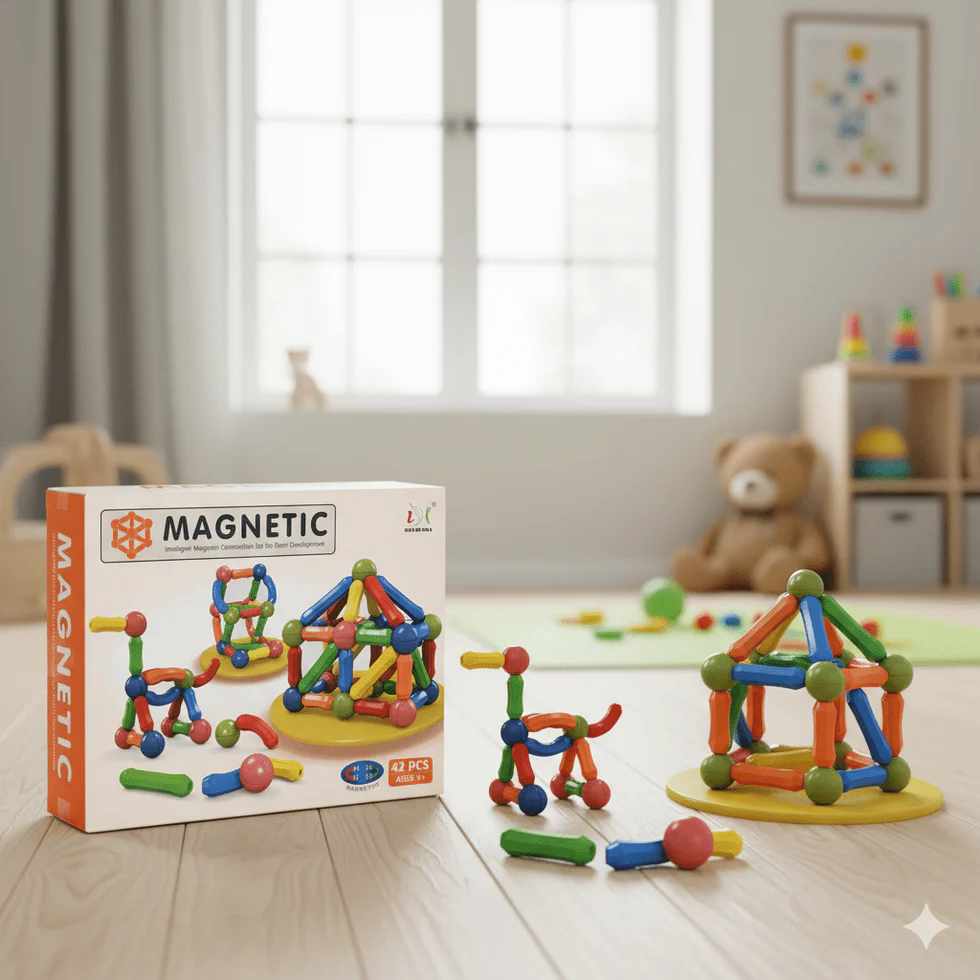Magnetic Tiles Construction Blocks 26 Pcs 4 - buy in Pakistan from Safencia