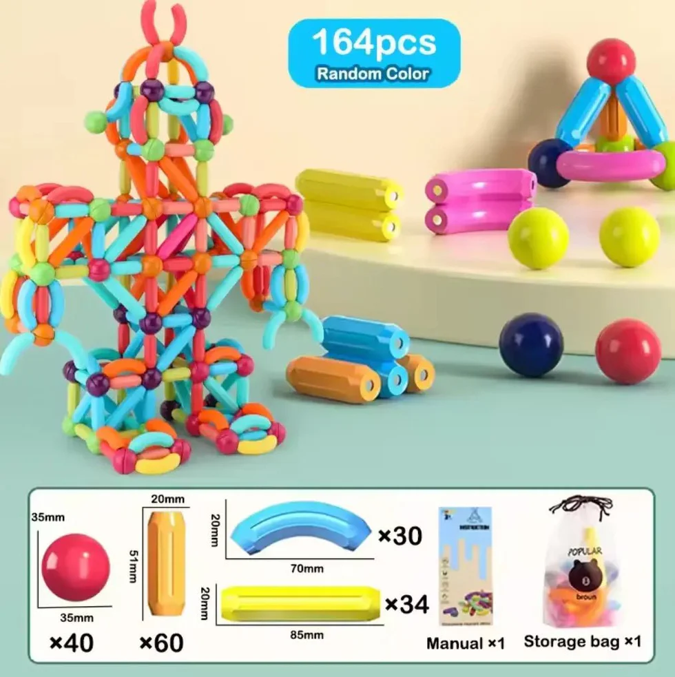 Magnetic Building Blocks Educational Toy 3 - buy in Pakistan from Safencia