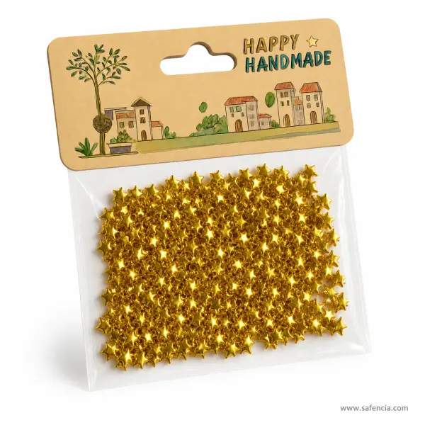Mini Star Sequins Golden Craft Pack