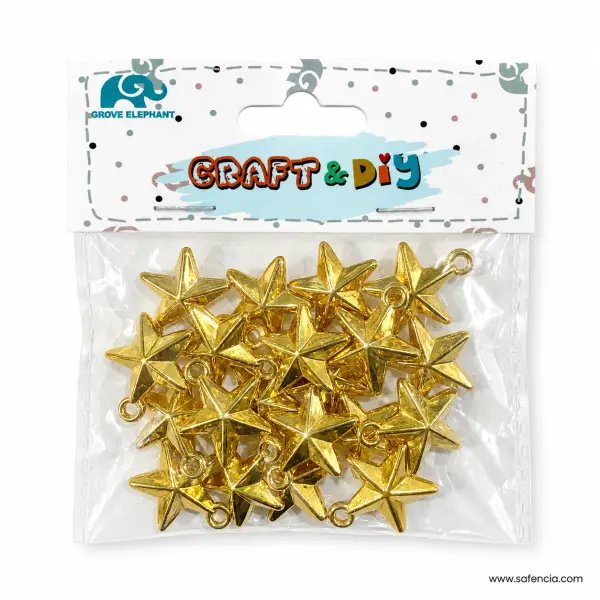 Large Pointed Star Charms Craft Pack