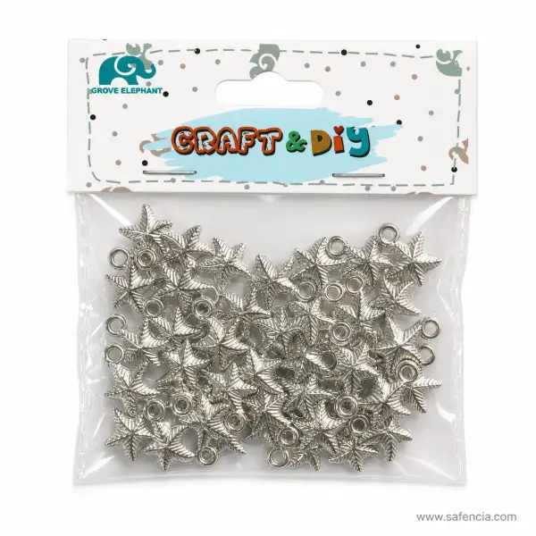 Small Textured Star Charms Craft Pack