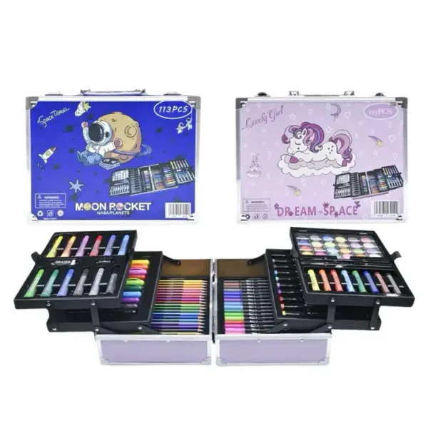 Art Suitcase 133 Pieces Colour Kit Set for Kids