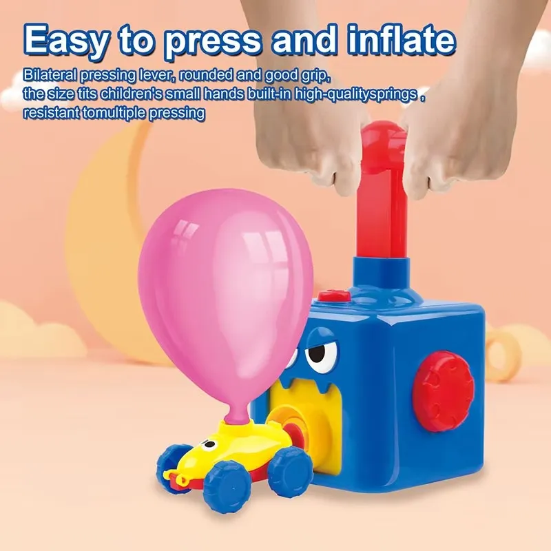 Balloon car easy press pump