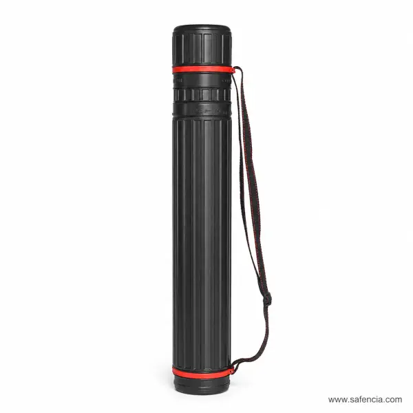 Black Drawing Tube Holder with Shoulder Strap