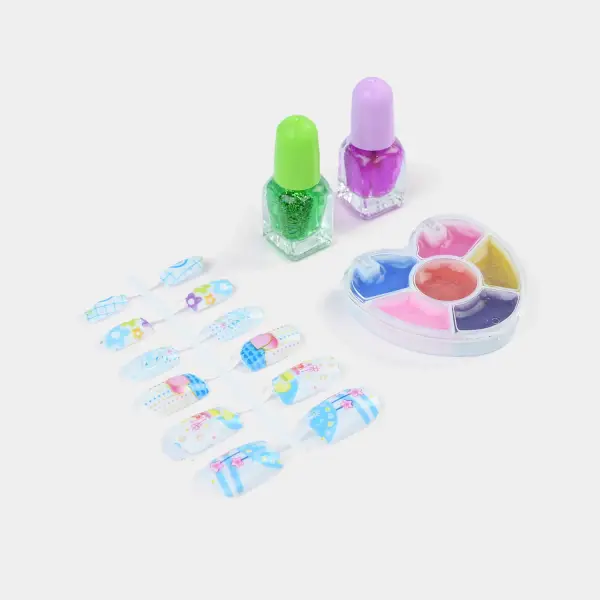 Blue Blossom Nail Art Set for Girls