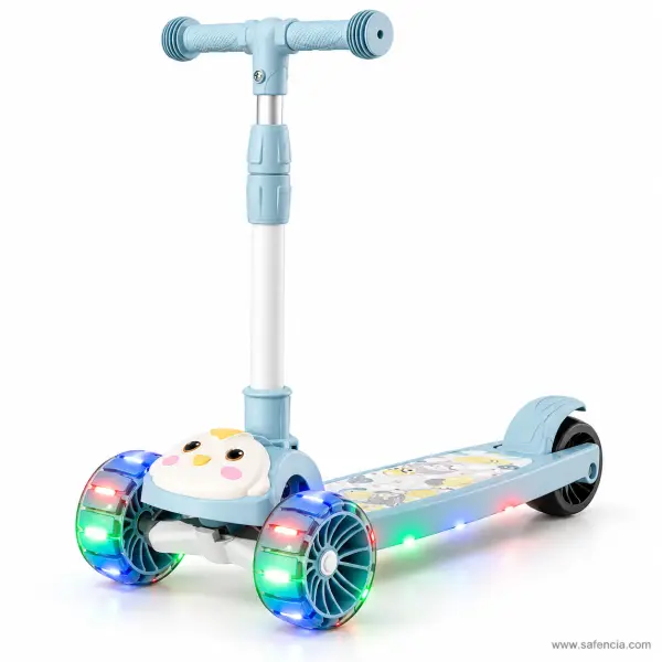 Blue Chick Kids Scooty with Light-Up Wheels and Music