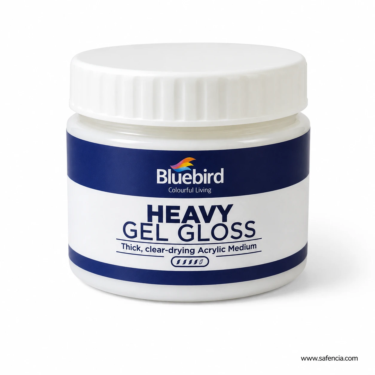 Bluebird Heavy Gel Gloss 100 mL compact jar upright view on white background