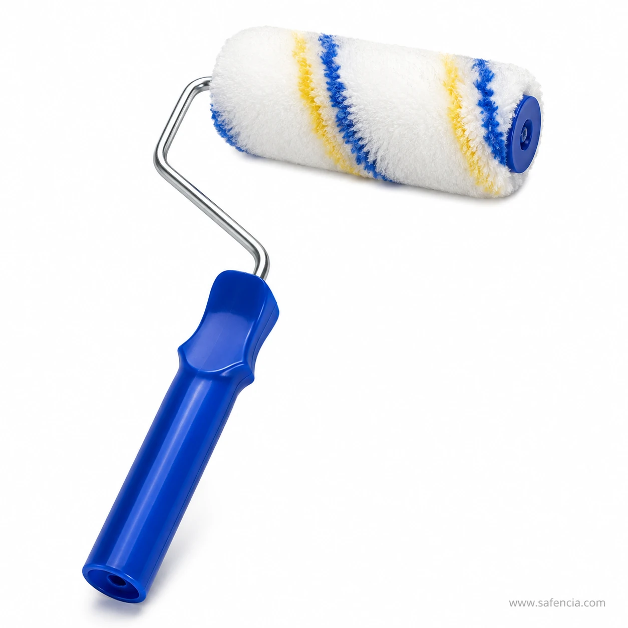Bluebird Mini Paint Roller 4 inch close-up view showing dense lint-free microfiber fabric texture