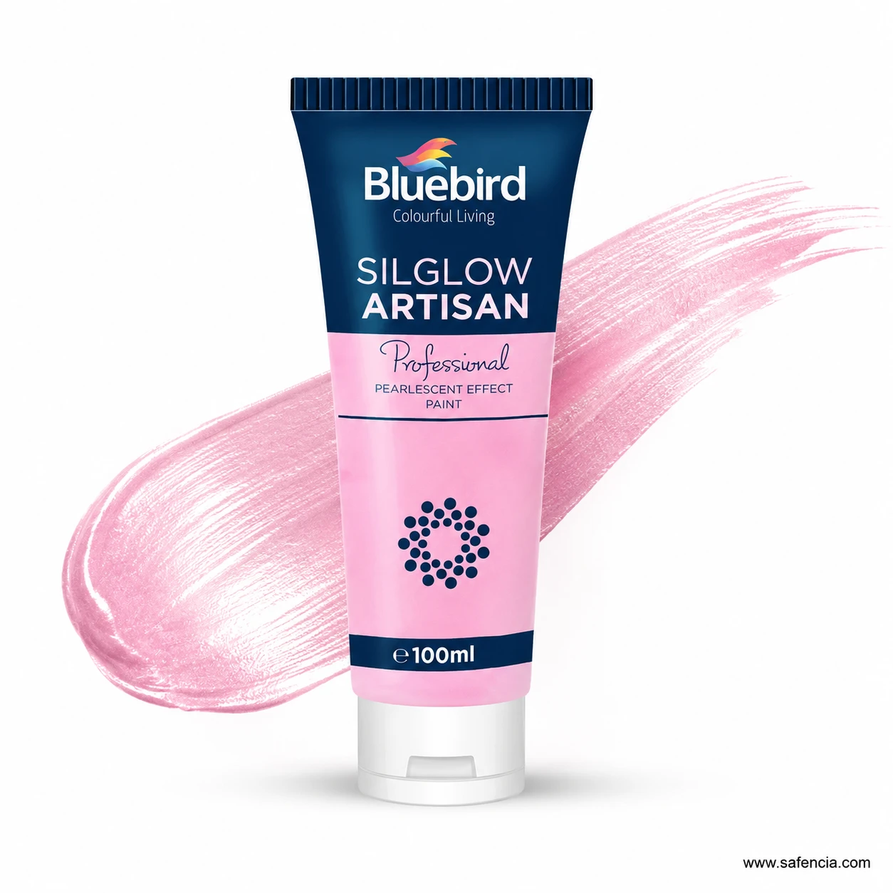 Bluebird Silglow Artisan 100 mL tube standing upright with bold blue metallic branding