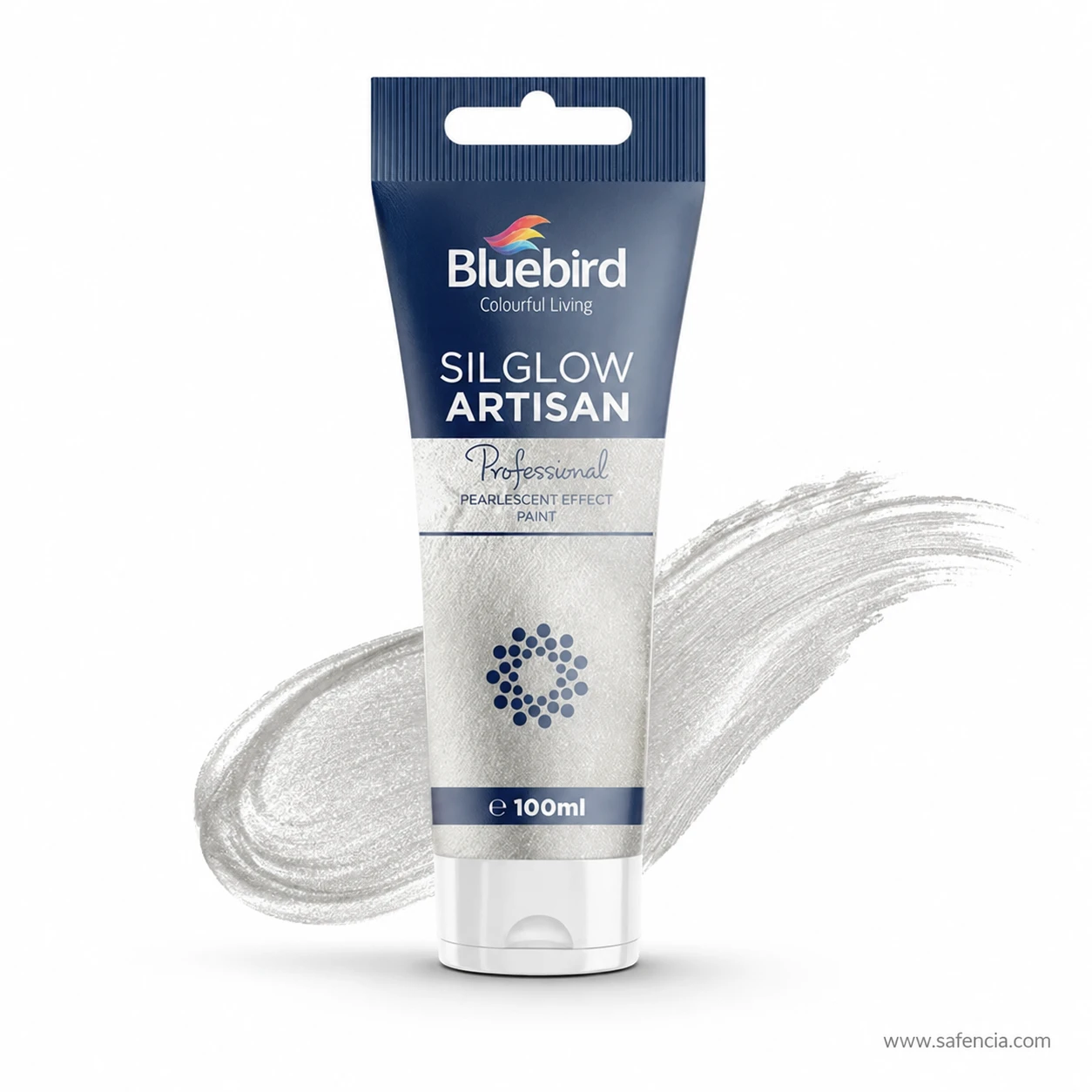 Bluebird Silglow Artisan 100 mL tube angle packaging presentation