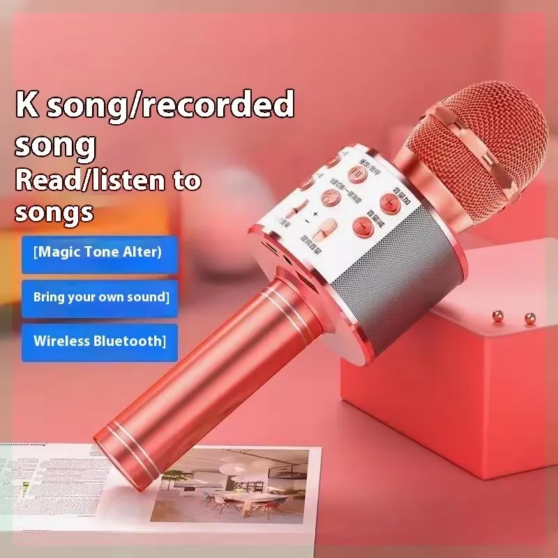 Karaoke microphone magic tone record