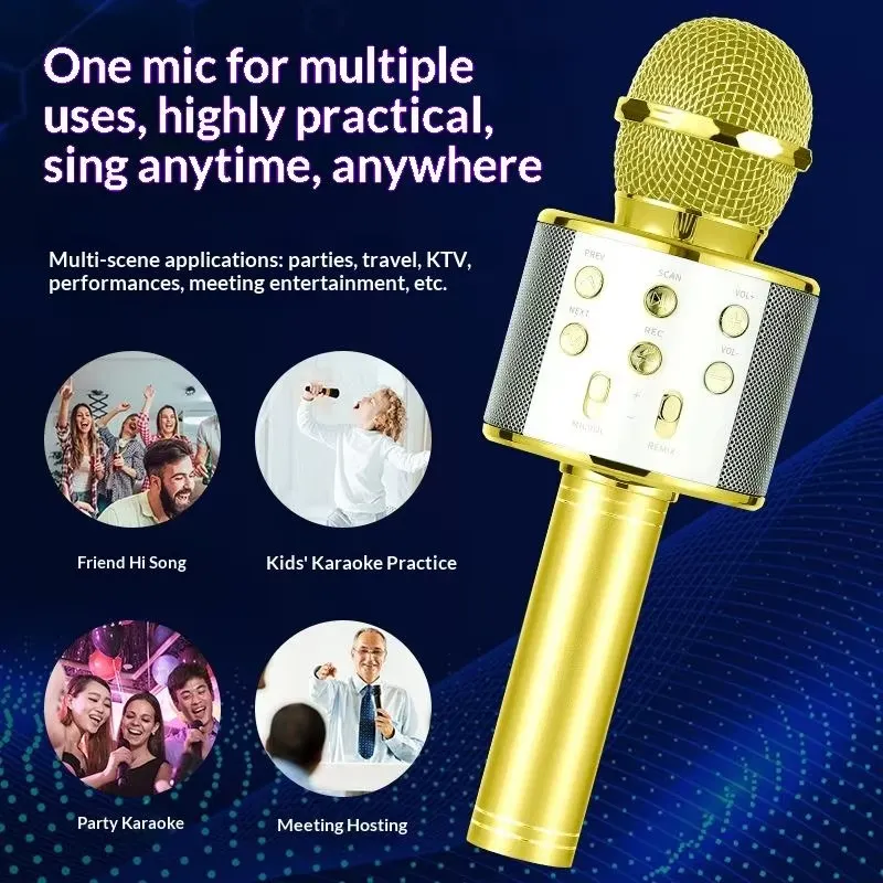 Karaoke microphone multi use