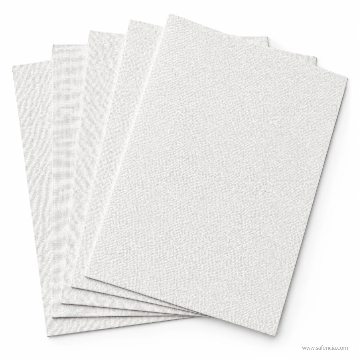 Clean stack of white butter paper sheets for art and architectural drafting