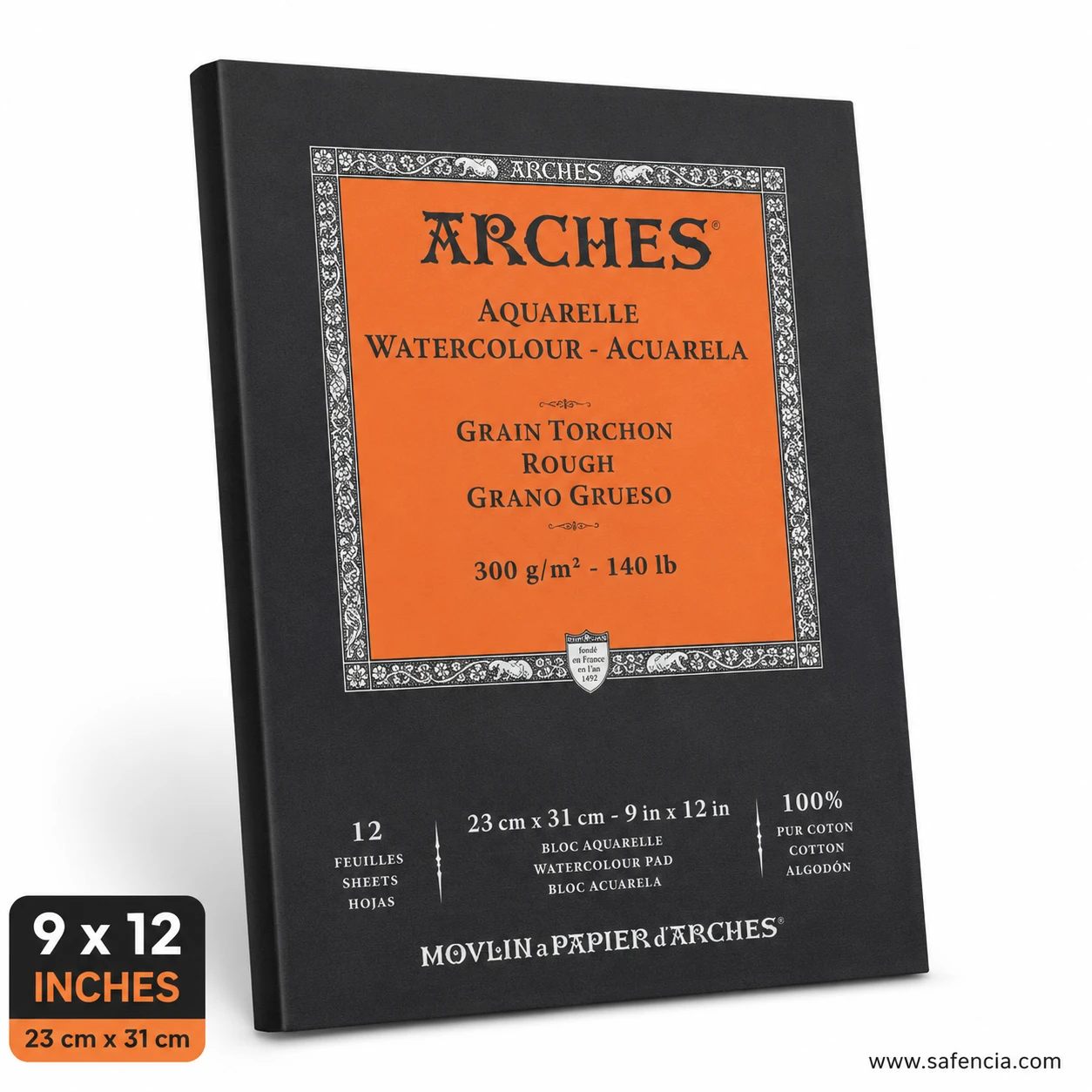 Canson Arches watercolor pad 9x12 inch and 10x14 inch size options