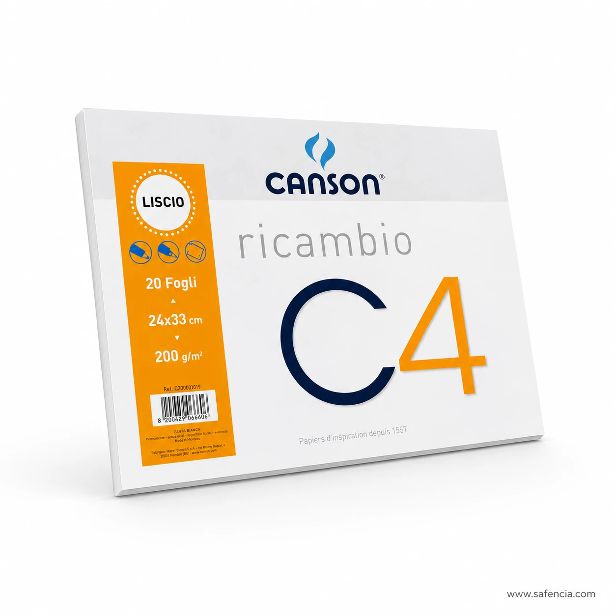 Canson C4 smooth Liscio drawing paper pad 24x33cm in Pakistan