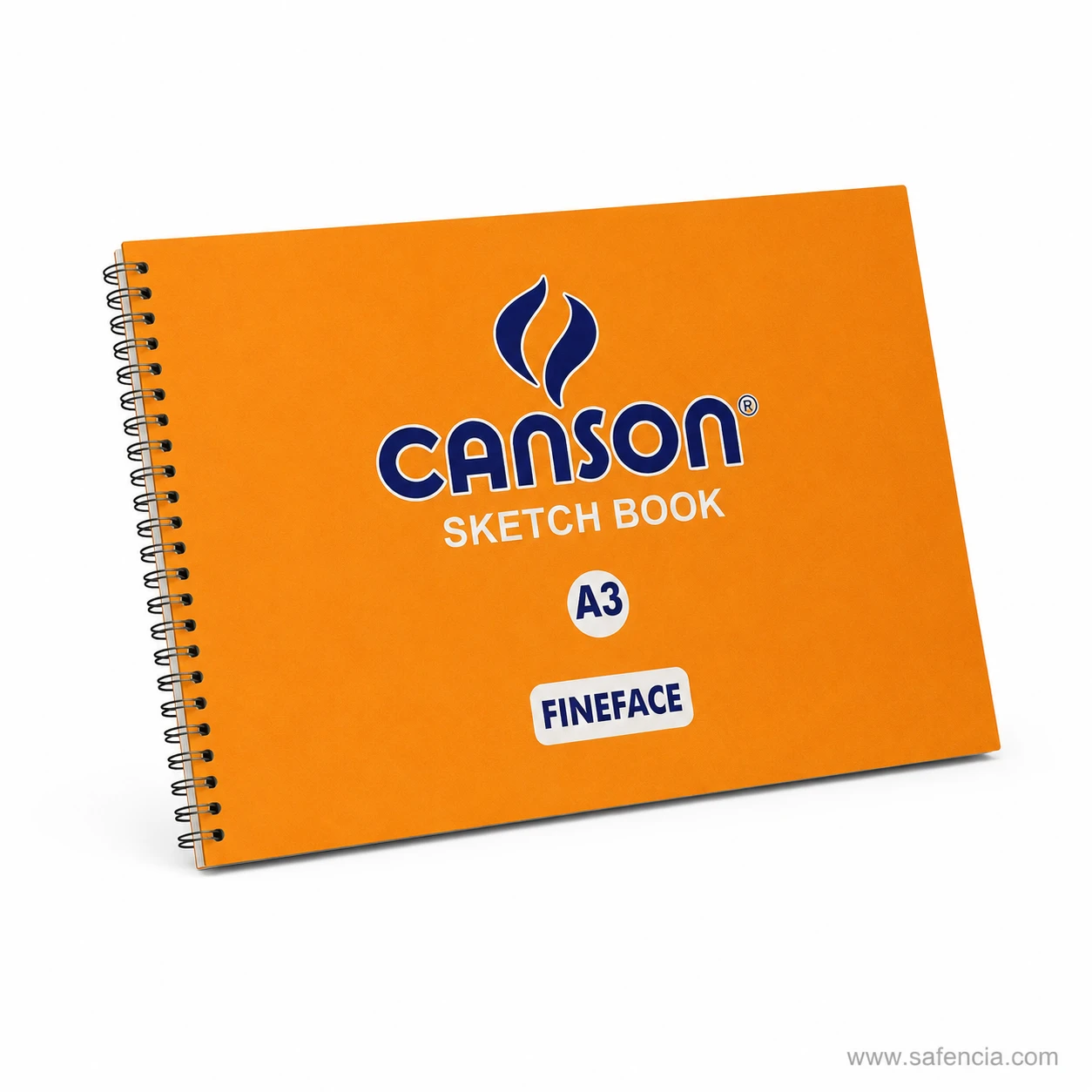 Canson Scholar sketchbook twin-wire spiral spine perspective view