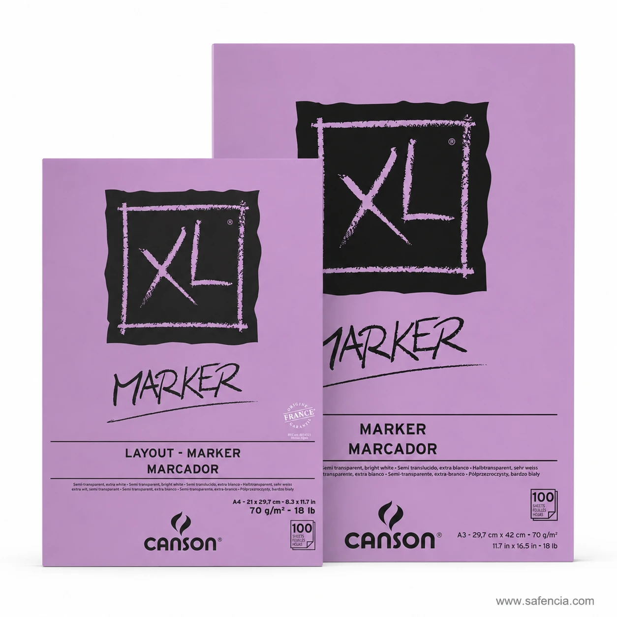 Canson XL Marker paper pads studio presentation view