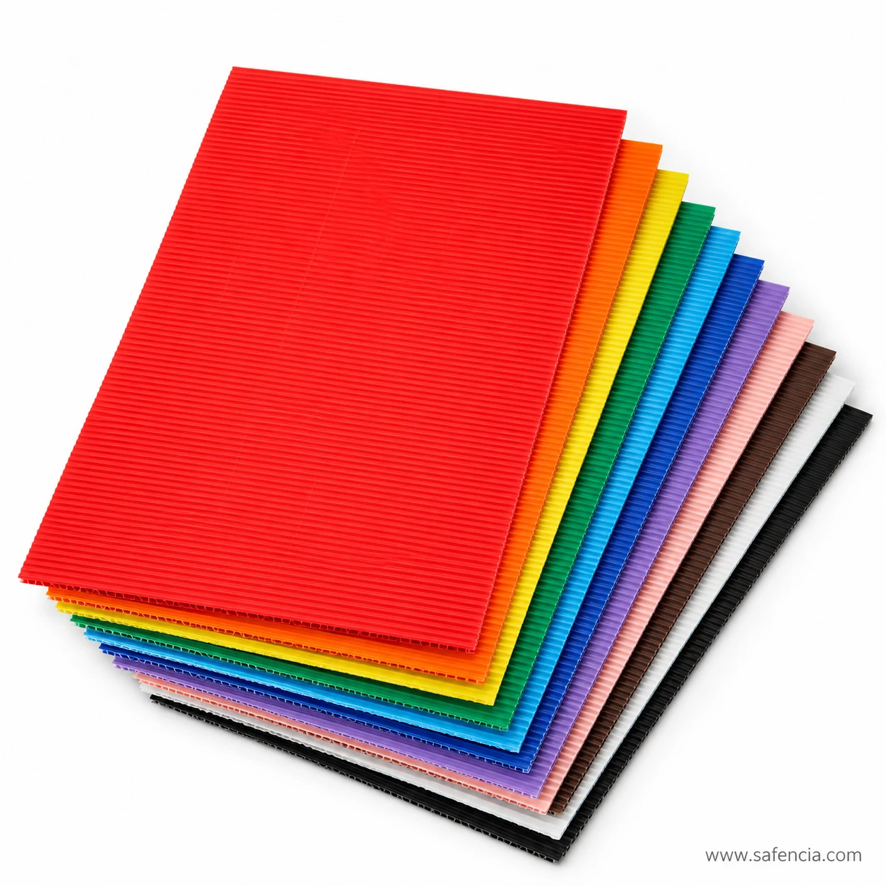 Corrugated craft paper mixed color sheets A4 size pack of 10 in Pakistan