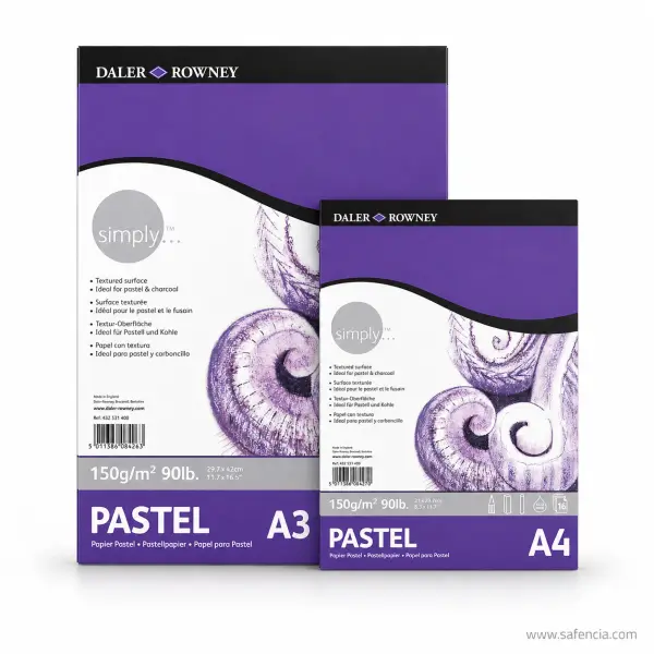 Daler-Rowney Simply Textured Pastel Paper Pad 150gsm (16 Sheets)